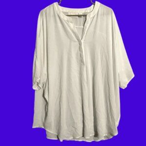 Chico’s White V Neck Blouse - XXL